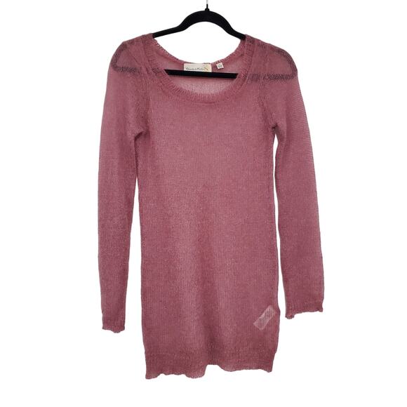 Y2K Sheer Sweater Long Anthropologie Charlie Robin Small Whimsy Romantic Fairy - Picture 1 of 8